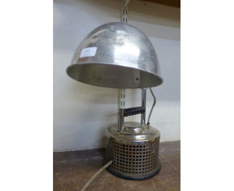 An industrial style table lamp