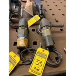 (2) Porter Cable Random Orbit Sanders, 120 V, 3.7 A, 2500-6000 RPM