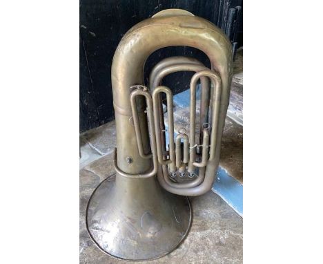 A large 19th cent Brass Tuba "Regent" repairs&nbsp;
