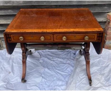 A Regency style sofa table&nbsp;