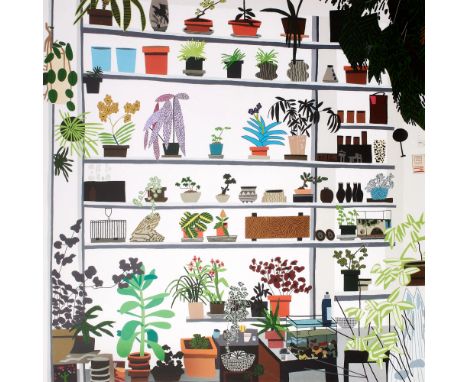 Jonas Wood (b.1977)Large Shelf Still LifeOffset lithograph printed in colours, 2017, on wove paper, the full sheet printed to