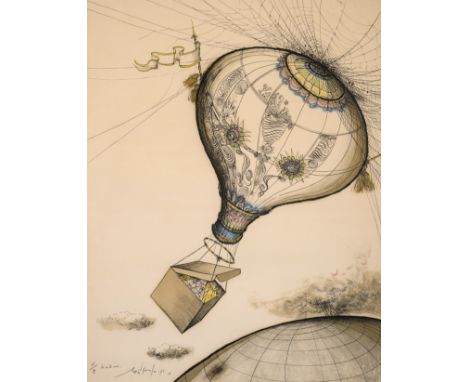 Ronald Searle (1920-2011) It's an Ill Wind Lithograph printed in colours, 1983, signed, titled and dated in pencil, numbered 