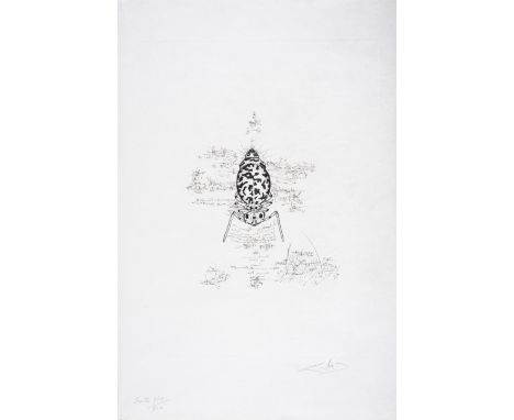 Salvador Dalí (1904-1989) Immortalité du Dalianus Galae, from Dix recettes d'immortalité (Field 73-20F; M&L 568a)Drypoint wit