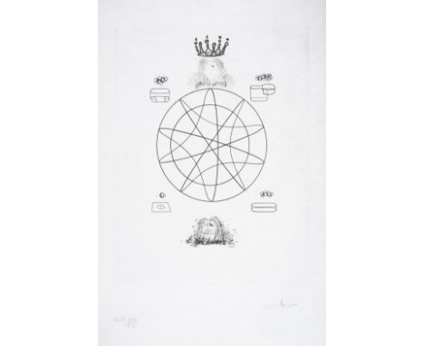 Salvador Dalí (1904-1989) Immortalité stéréoscopique et stéréochimique de la monarchie, from Dix recettes d'immortalité (Fiel