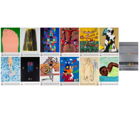 Various ArtistsOlympische Spiele M&uuml;nchen 1972 (25 Posters)Twenty-five lithographs printed in colours, 1972, printed by M