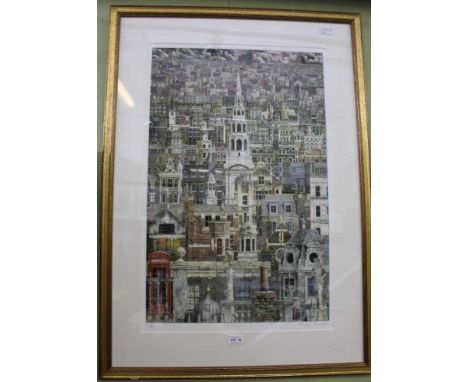 A LIMITED EDITION PRINT OF LOST LONDON by Andrew Ingamells signed, titled &amp; numbered 272/300 