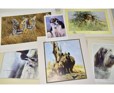 SIGNED LIMITED EDITION ANIMAL THEMED PRINTS, comprising David Shepherd 'Cheetah' 1010/1500, approximate size 36cm x 51cm incl