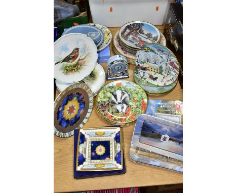 A QUANTITY OF COLLECTABLE PLATES, comprising four plates in the A Land Fit For Heroes series 'Safely Home', 'In Safe Hands', 