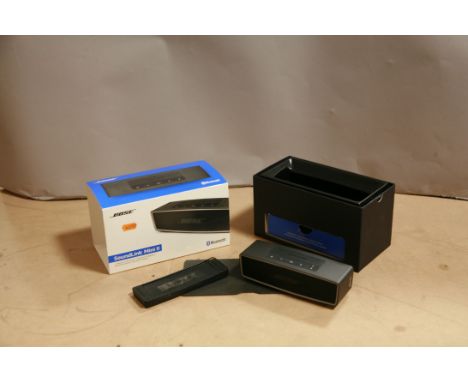 A BOSE SOUNDLINK MINI 2 BLUETOOTH SPEAKER in original packaging with dock and charger