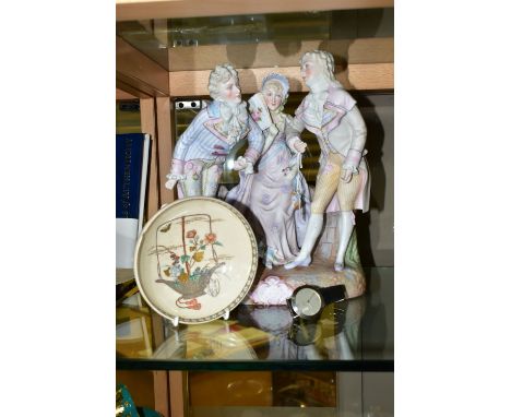 A LATE NINETEENTH/EARLY TWENTIETH CENTURY JAPANESE SATSUMA BOWL, painted with a basket of flowers, a tea pot and a butterfly 