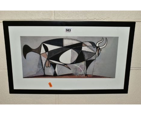 A QUANTITY OF PAINTINGS AND PRINTS ETC, to include a limited edition Pablo Picasso print 'Taureau' 62/1000 with certificate, 