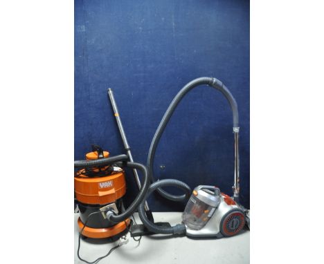 A VAX 121 VACUUM CLEANER some damage to pipe along with a Vax C88-P5-B vacuum cleaner (both UNTESTED)