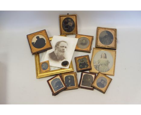 Various examples of Early Photographic Printing Techniques,  Ambrotype, Tin Type and Photoceramic Carbon Prints, all encompas