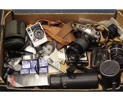 Cameras and Lens, including Nikon FG, Nikkor 24mm F2.8, Nikkor 35mm 2.8 and much more (a lot)