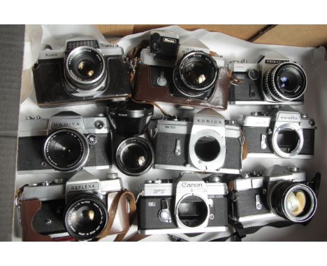 Japanese SLR Cameras,  Mamiya, Ricoh, Minolta and others and additional lenses (a lot)