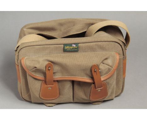 A Small Billingham Camera Bag, aprox 32x17x20 cm with a small Nikon Branded bag (2)