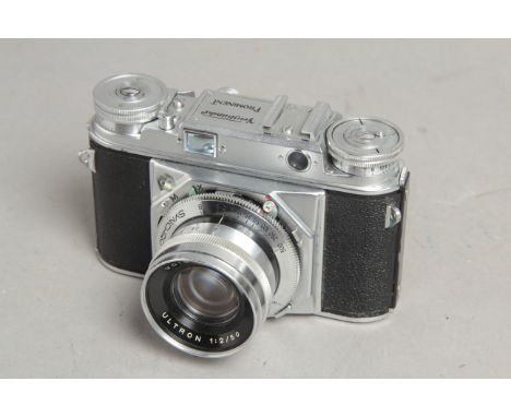 Voigtländer Prominent Camera, with 50mm F2 Ultron lens with ever ready case