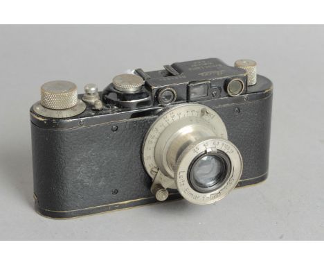 Leica II Camera, black paint, No 84694, with 5cm F3.5 Elmar Lens