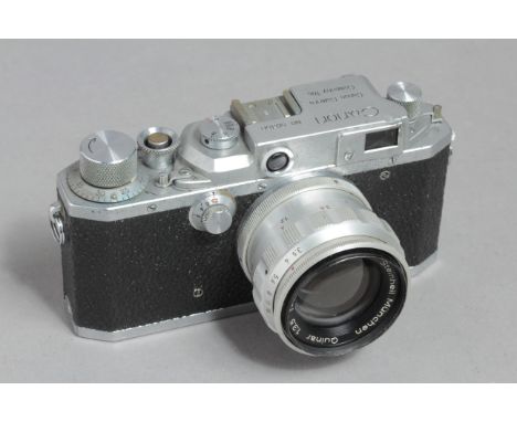 Canon IIC Rangefinder Camera, No50358, with a Steinheil 85mm F3.5 Quinar