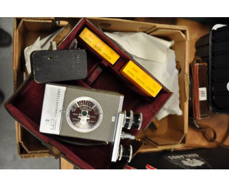 A Kern Micro Cine Camera, one of the smallest 9.5 cameras made, with a B&H 16mm Autoload with Kern lenses (2)