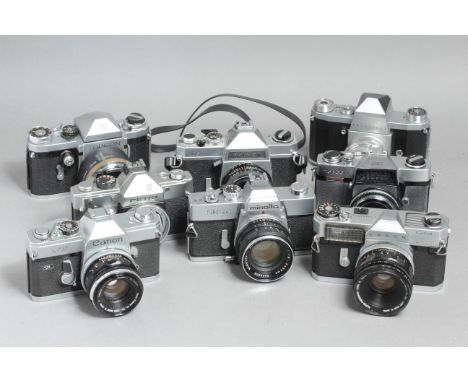 35mm SLR Cameras, Canon, Topcon and Minolta models with others (a lot)