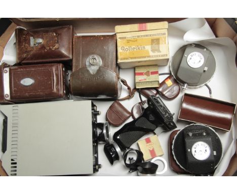 Rollei Cases and Accessories, cases from different eras, a P95.0 projector conversion, hoods and more (a lot)