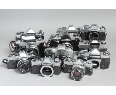 35mm SLR Cameras, Minolta, Olympus, Prakticamat examples with others (a lot)