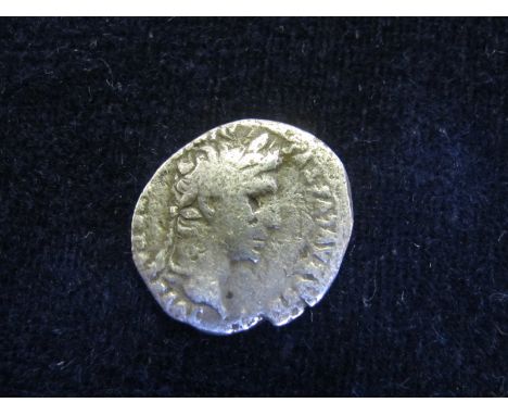 Augustus silver denarius, Lugdunum Mint 2 B.C.- 4 A.D., reverse:- Gaius and Lucius Caesars standing facing, spears and shield