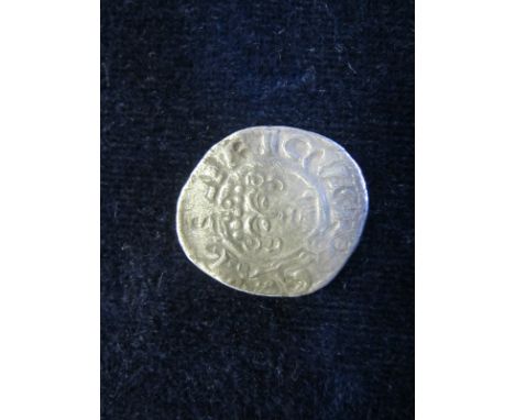 John silver penny, Short Cross Class 5c, obverse reads:- hENRICVSR/EX, reverse reads:- +WALTER.ON.LV, London Mint, moneyer Wa