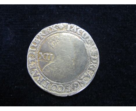 James I Shilling, Second Coinage [1604-1619], mm. Lis, Third Bust, beard cut square, Spink 2654, full, round, well centred, c
