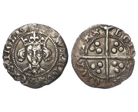 Edward III, silver penny, Fourth Coinage [1351-1361] London Mint, annulet below bust, annulet in one reverse quarter, Series 