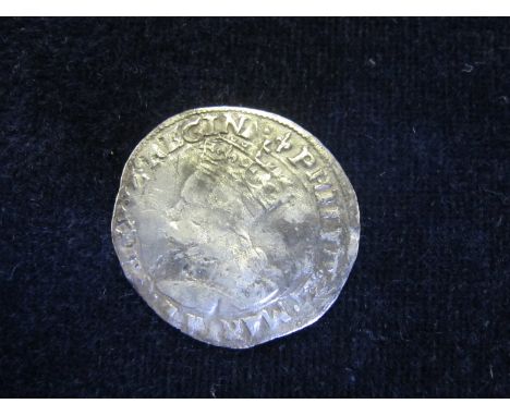 Philip and Mary silver shilling, reverse reads:- POSVIMVS, mm. Lis, Spink 2508, light marks under magnification, lightly crin