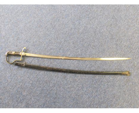 German WW2 army sword with black pained scabbard