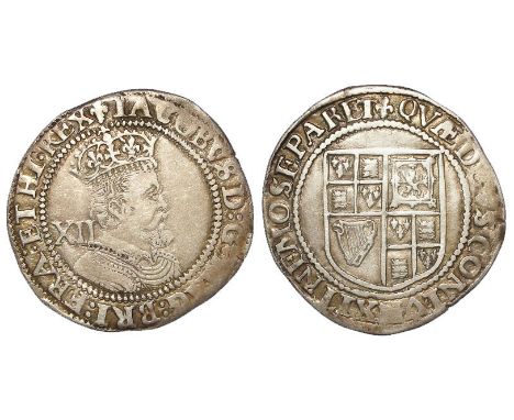 James I silver shilling, Third Coinage [1619-1625], mm. Second Lis [1623-1624], Spink 2668, near all portrait struck up, all 