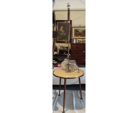 A 1960's Tripod Standard Lamp Table. 