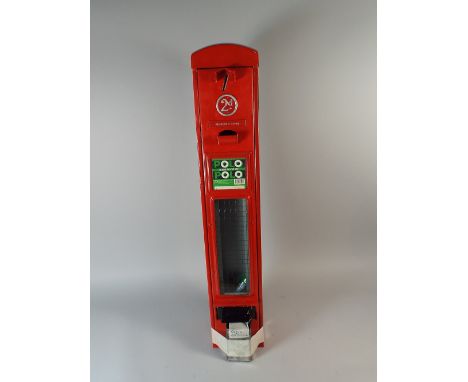 A Vintage Wall Mounting Vending Machine for pre decimal 2d. Complete with 1d Coins and Key for Lock. 