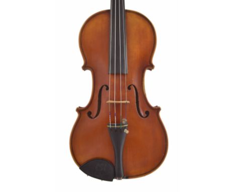 Violin labelled Alexander Ferenczy, Geigenmacher in Wien anno 1923, the one piece back of faint medium/broad curl with medium