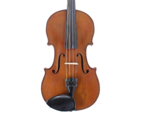 Good French seven-eighth size violin by and labelled Atelier Silvestre et Maucotel, Paris 1911, the two piece back of medium 