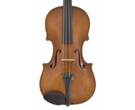 Violin by and labelled Karol Wieczorek W Zywcu, 1925 Kopj. Joh. Uld Eberle F. Prague 1765, the one piece back of faint medium