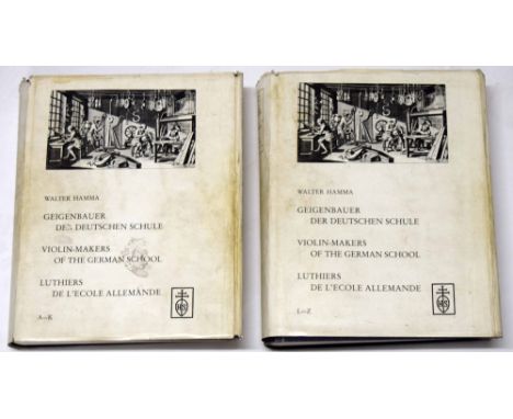 Walter Hamma - Violin-Makers of The German School, volume I: A-K and volume II: L-Z, published 1986 (2)