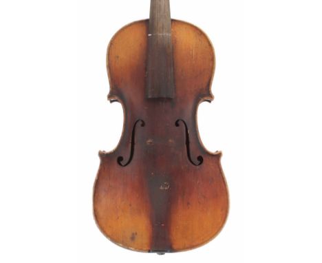 German viola of the Neuner &amp; Hornsteiner School circa 1890, the two piece back of faint medium curl with similar wood to 