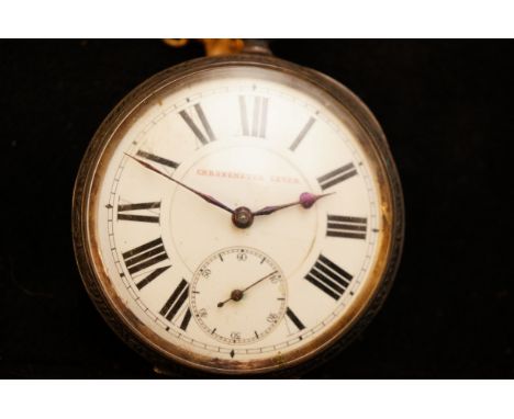 Gents Silver Pocket Watch Chronometer Lever 