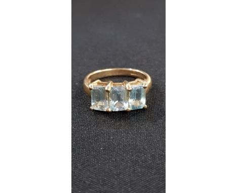GOLD AND ACQUA RING 