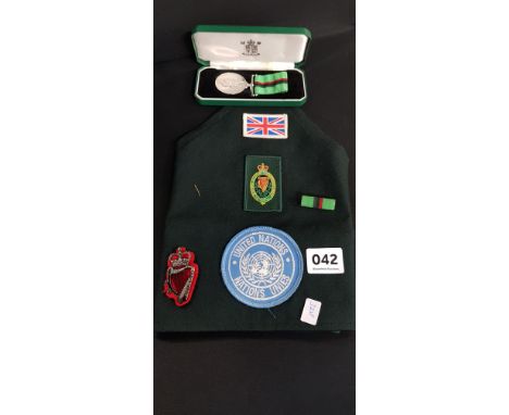 RUC SERVICE MEDAL - CONST W.S.SCOTT WITH GRASSIERE WITH UN PATCH