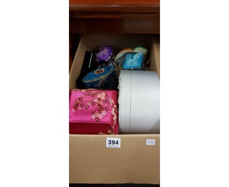 BOX OF TRINKET BOXES ETC