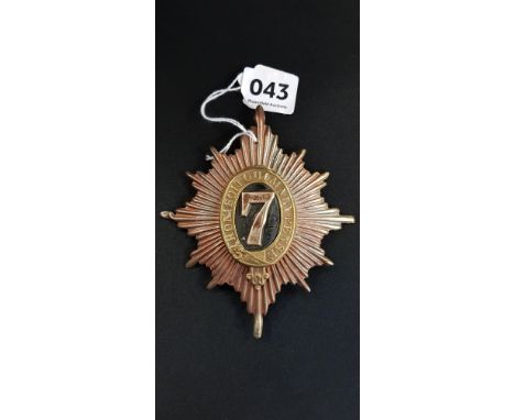 ORIGINAL 7TH DRAGOONS HELMET PLATE