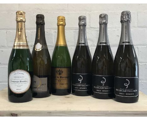 6 Bottles Mixed Lot Grande Marque Vintage, NV Champagne and Cremant de Bourgogne  comprising: 1 Bottle Champagne Louis Roeder
