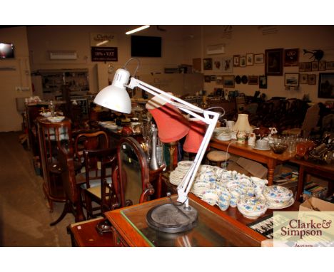 An angle poise style lamp