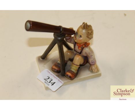 A Goebel figure of a boy with telescope