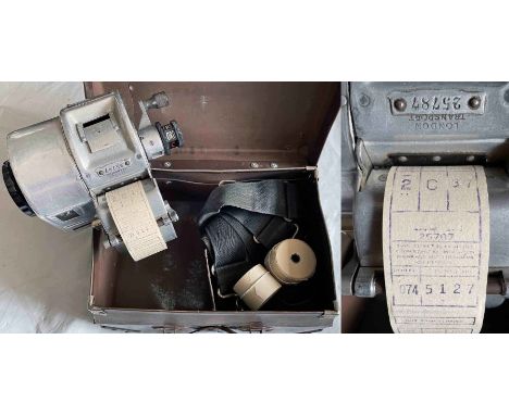 London Transport GIBSON TICKET MACHINE, serial no 25787. A decimal fare values machine which prints from 1 1/2p to 12 1/2p. I